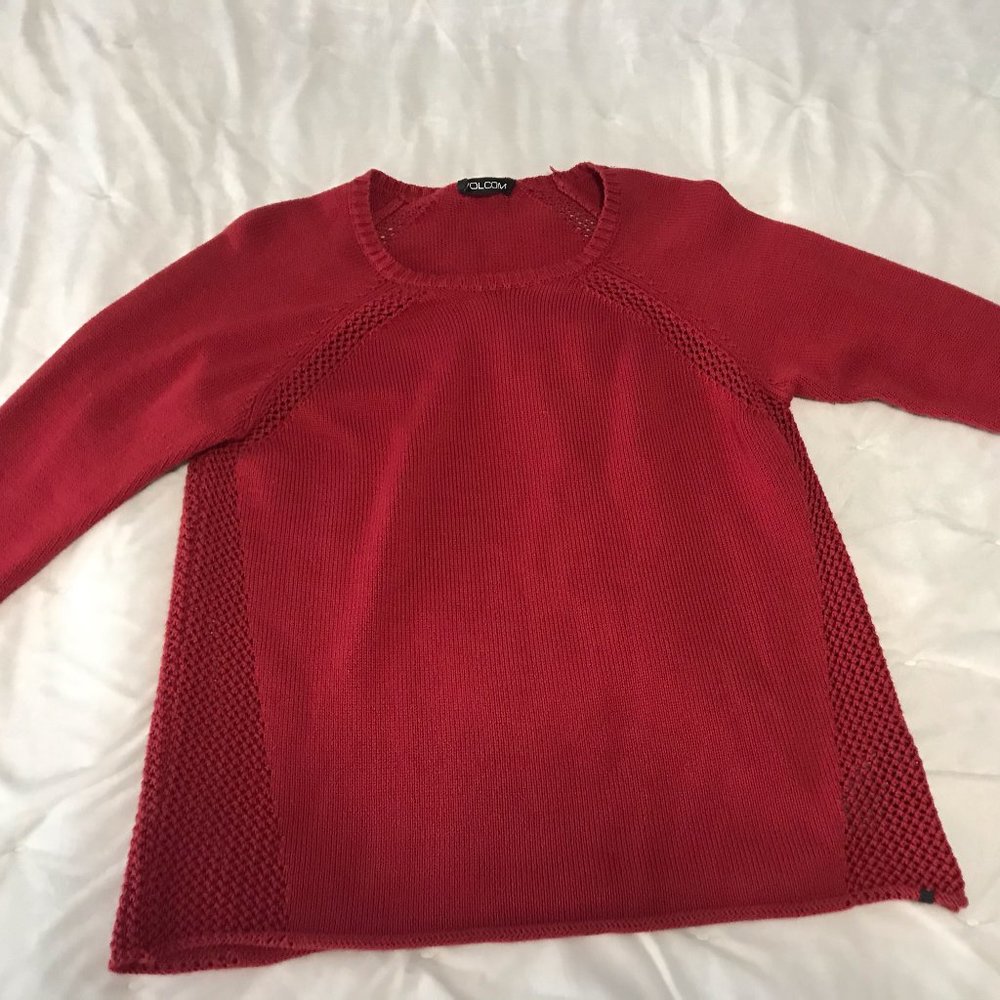 Red Volcom Sweater - Picture 3 of 4